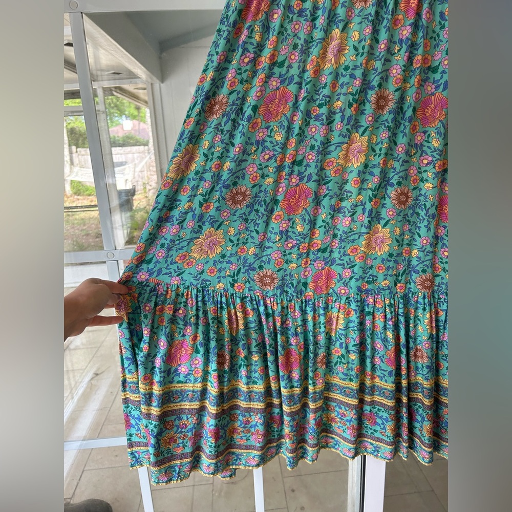 Spell Original folktown turquoise skirt - Picture 12 of 16